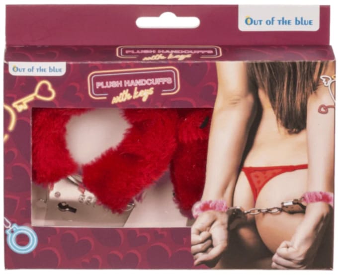 Pluche Handboeien Rood - Verstelbaar