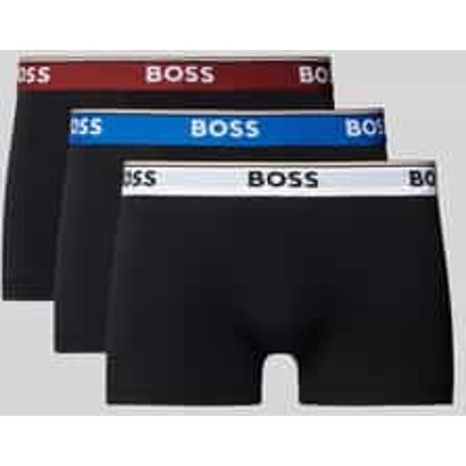 Boxershort met elastische band met logo in een set van 3 stuks