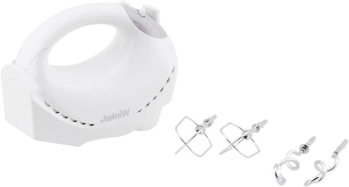 Handmixer - Keukenmixer - Bakken en Koken - 5 snelheden + turbo - 200W vermogen - Wit