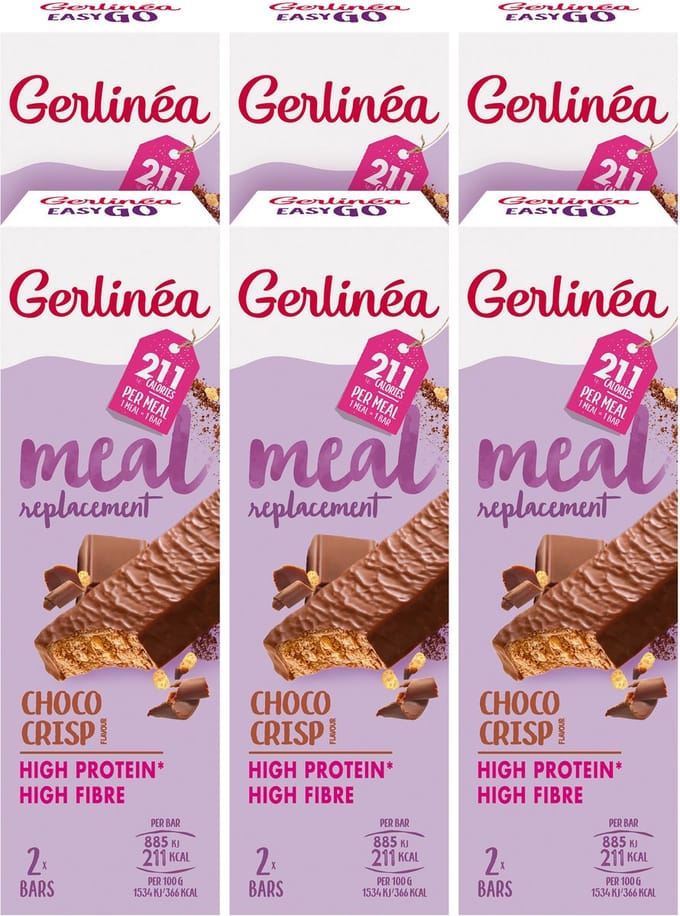 Gerlinéa Maaltijdvervanger - Afslankreep - Choco Crisp - 6 x 116 g