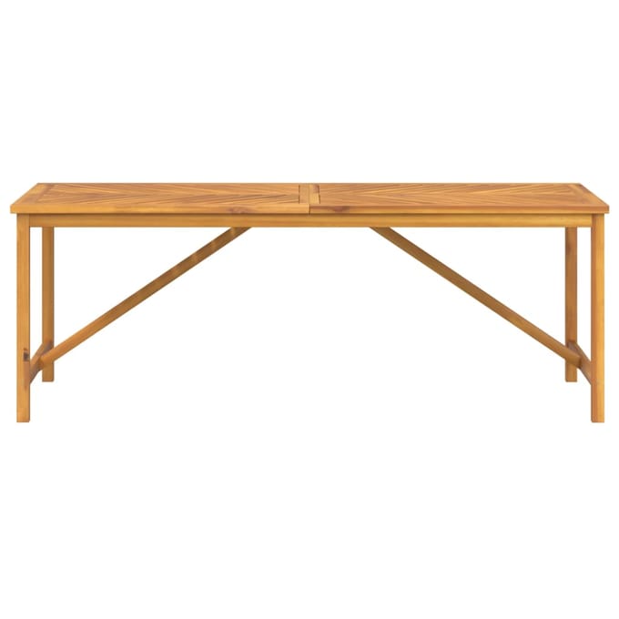 vidaXL - Tuintafel - 200x90x74 - cm - massief - acaciahout
