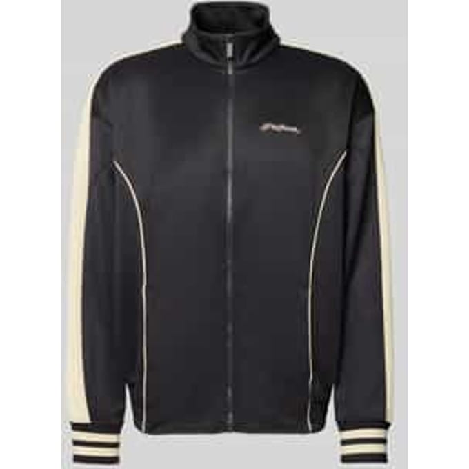 Oversized sweatjack met logostitching, model 'Weldon'