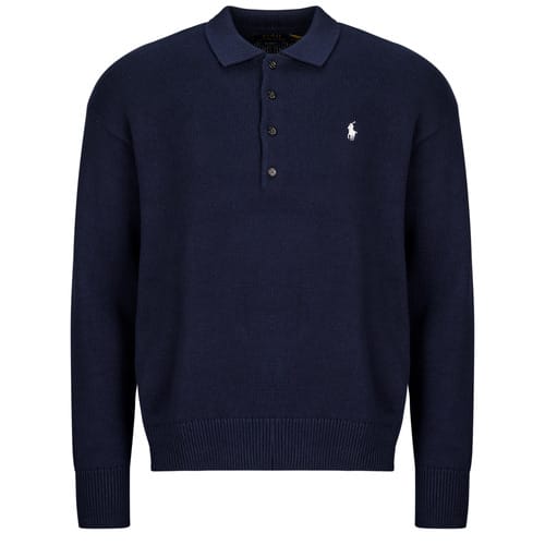 Trui Polo Ralph Lauren PULL FLAG COL POLO EN COTON LIN