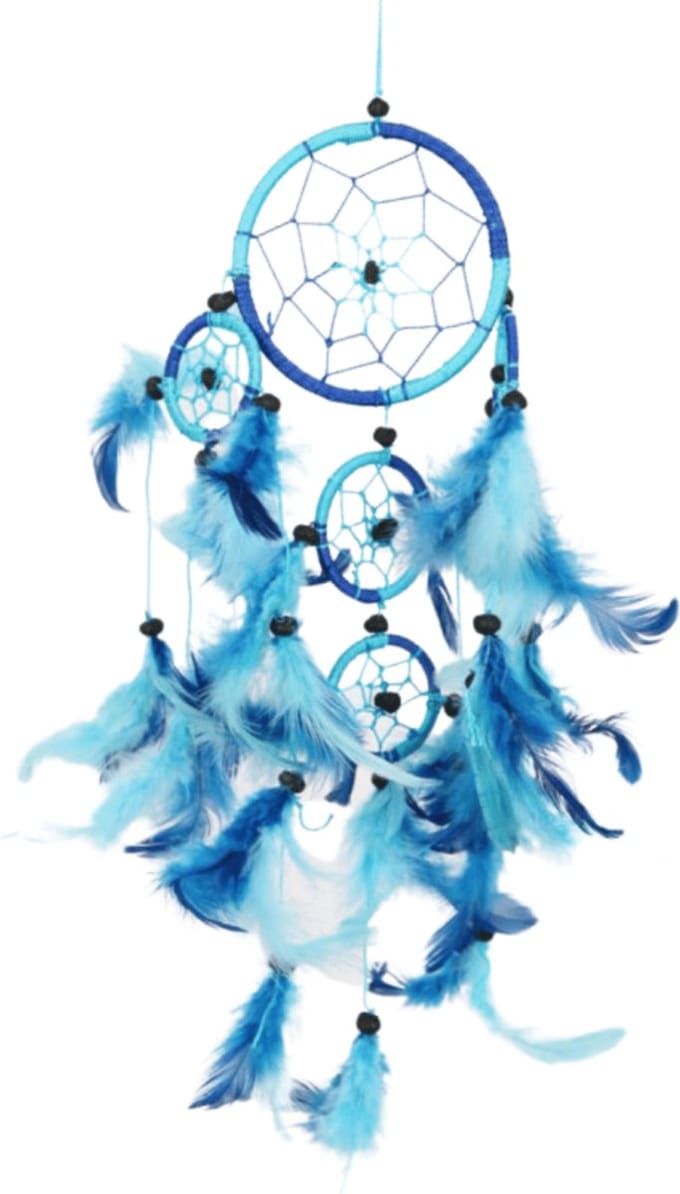 Dromenvanger 9cm blauw-turquoise