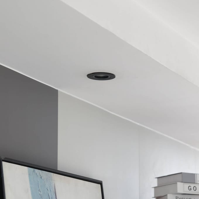 Arcchio downlight Zyron, zwart, Ø 8,2 cm