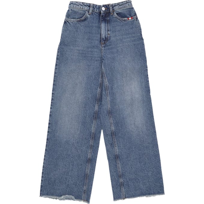 Damesjeans W Linda Used Cut Denim Denim