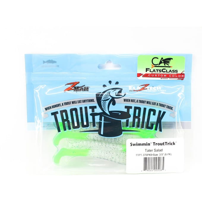 Zman Soft Lure Swimmin Trout Trick 3.5 Inch 6 per Pak Tater Salad (5285)