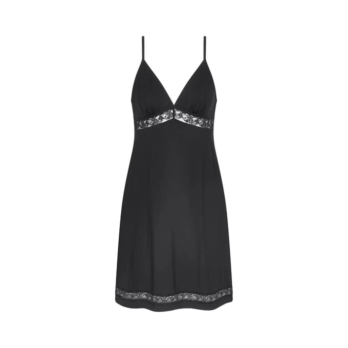 Triumph Comfort Allure NDK Dames Nachthemd - ZWART