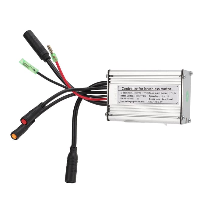 Elektrische Fiets 36V48V 17A Sinusgolf Controller 6mnd met Lichtlijn voor 250W Motor gray