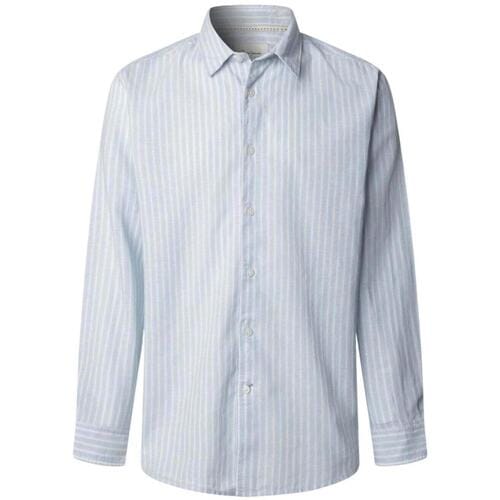 regular fit vrijetijdshemdbloes van linnen-katoenmengsel model 'PHILIPPE'