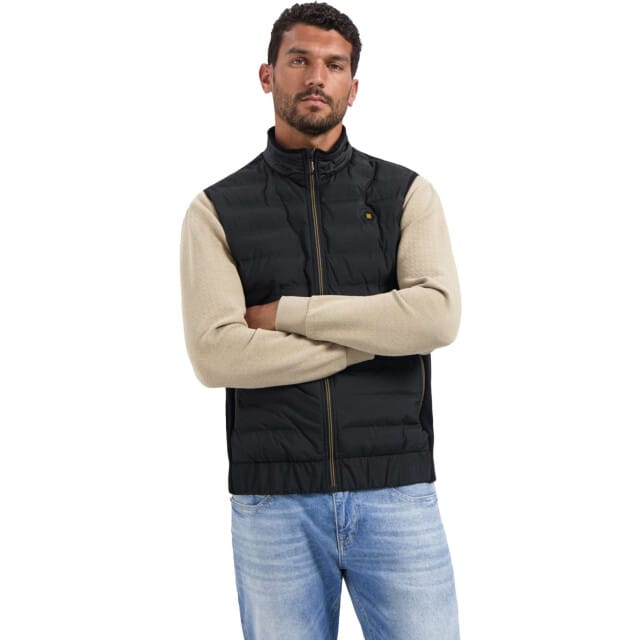 No Excess Bodywarmer padded sealed mix with k black