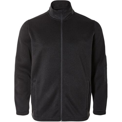LIVERGY Heren fleecevest - Plus size (Zwart, XXL)