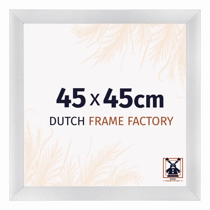 Fotolijst 45x45 cm - MDF - Zilver Mat - Praag