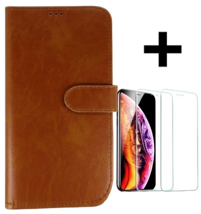 Rico Vitello excellent Wallet Case Geschikt voor Samsung Galaxy A21S + gratis screenprotector kleur Bruin