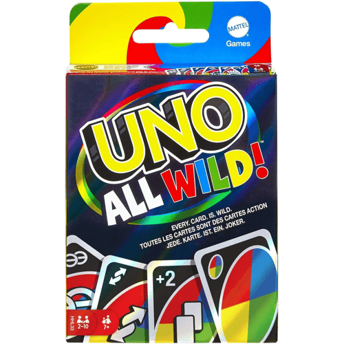 MATTEL UNO Alle Wild kaartspel - plastic, 30 minuten