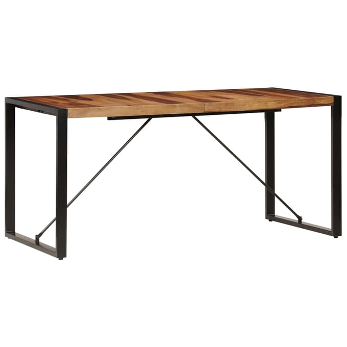 vidaXL Eettafel 160x80x75 cm massief acaciahout