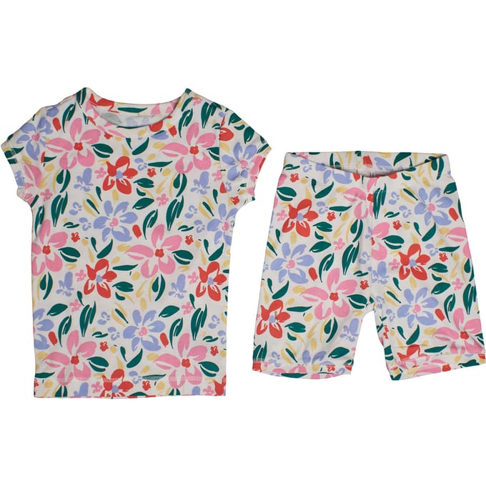 Katoenen pyjama met korte mouwen 831657 voor meisjes