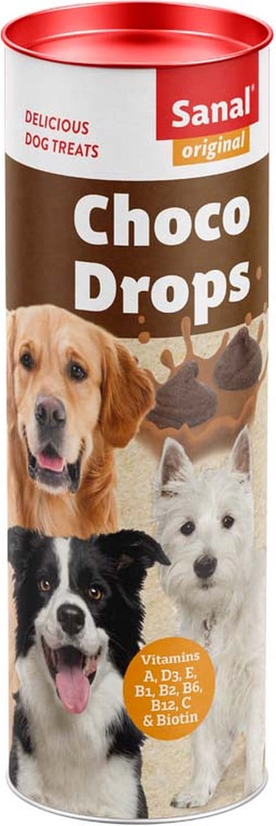 Sanal Choco Drops Hondensnack - 250 gr