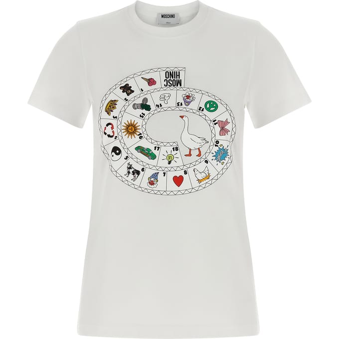 Moschino Witte Katoenen T-Shirt