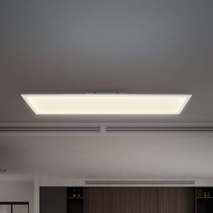 B.K.Licht - Plafonniere - CCT - dimbaar - led paneel - afstandsbediening - l: 100cm