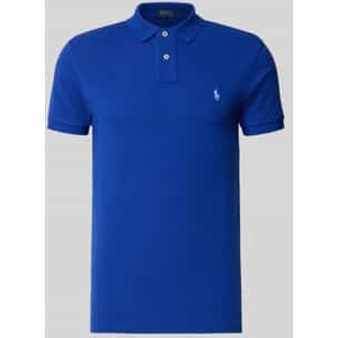 slim fit poloshirt van puur katoen
