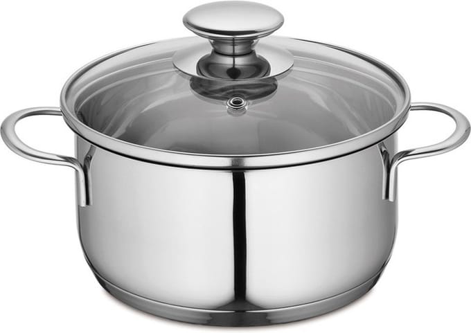 Kuchenprofi - Küchenprofi COOK Kookpan 16 cm RVS met Glasdeksel
