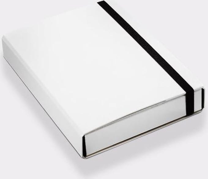 Luxe A4 kartonnen opbergbox wit