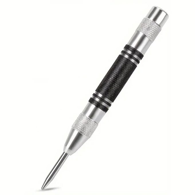 DW4Trading Automatische Centerpons Centerpunt L=130mm Ø13mm - RVS