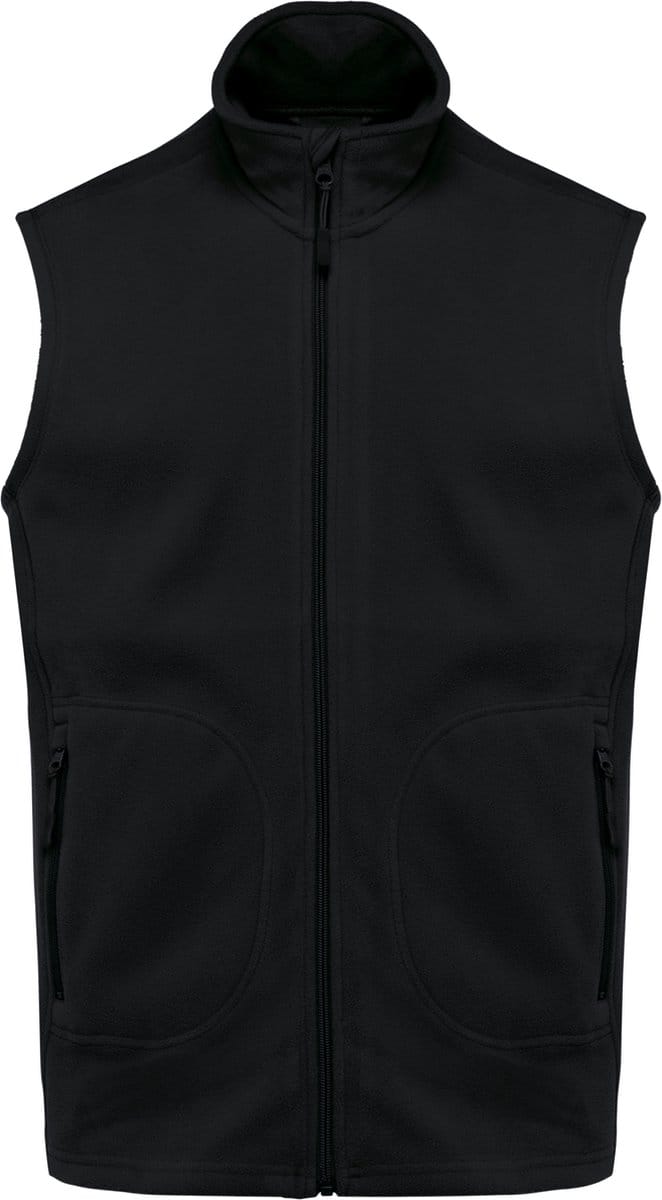 Kariban Ecologische uniseks bodywarmer van microfleece K9120 - Black - S