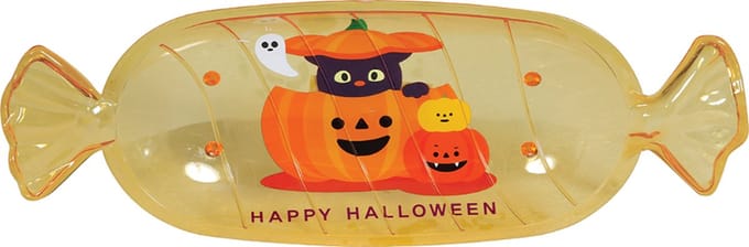 Fiestas Guirca - Oranje Halloween snoep schaal - 34 x 13 cm