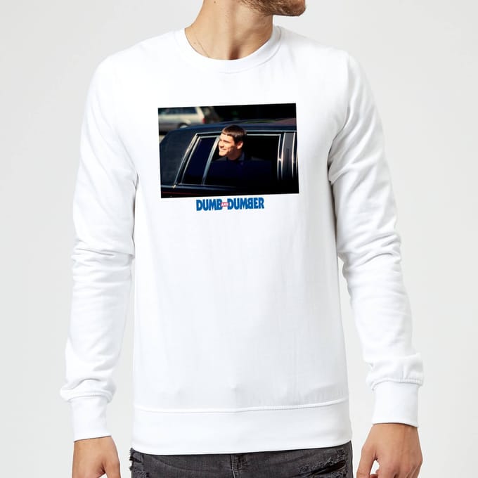 Dumb and Dumber Lloyd Christmas Sweatshirt - White - XS
