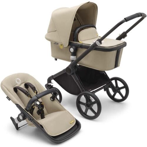 Bugaboo Fox Cub - All-terrain Kinderwagen met Wieg en Stoel, Inklapbaar en Zelfstaand, Desert Beige