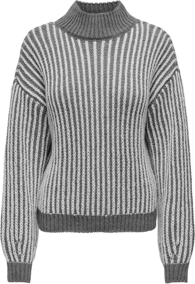 Jacqueline de Yong Trui Jdyally Life L/s Hn Struc Pullover 15328368 December Sky/cloud Danc Dames Maat - S