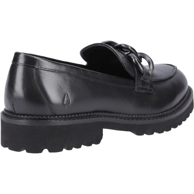Hush Puppies Gianna Leer Vrouwen Zwarte Loafers