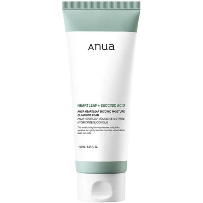 Anua - Heartleaf Succinic Moisture Cleansing Foam 2024 Version - 150ml