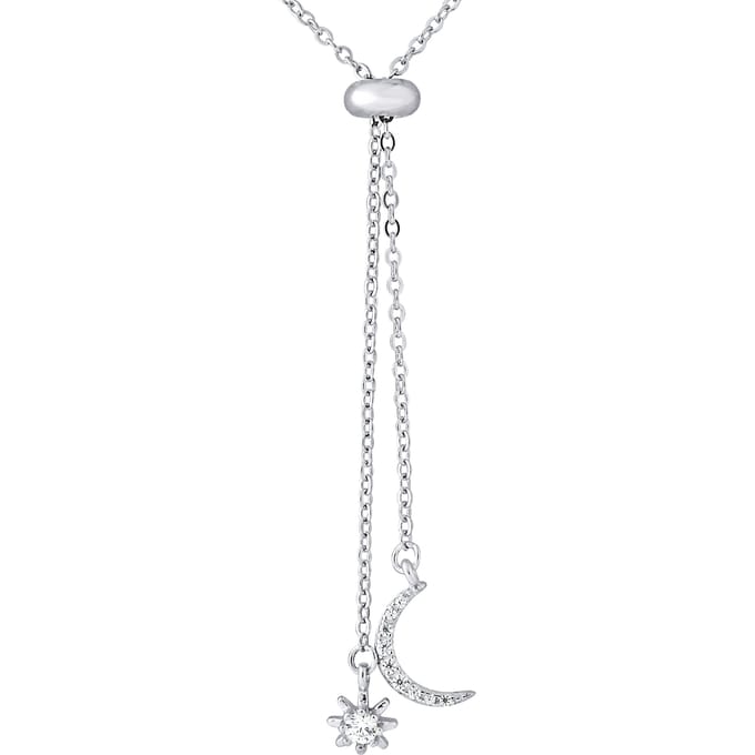 Maanketting en ster zirkoniumoxides 925