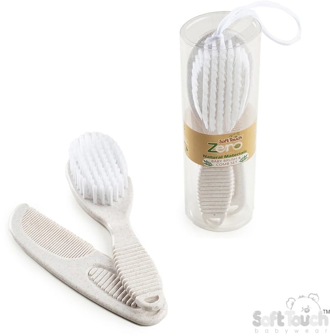 Soft Touch Borstel En Kam Set 2-delig Ivory
