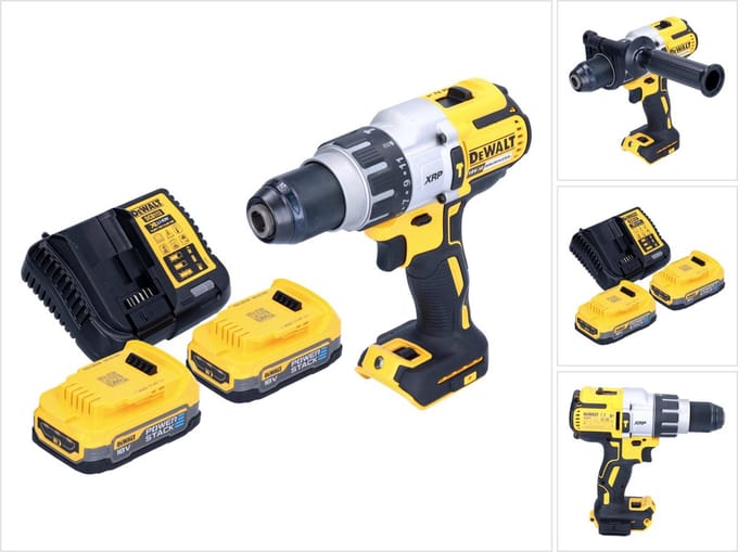 DeWalt DCD 996 E2 accu klopboormachine 18 V 95 Nm borstelloos + 2x accu 1,7 Ah + lader