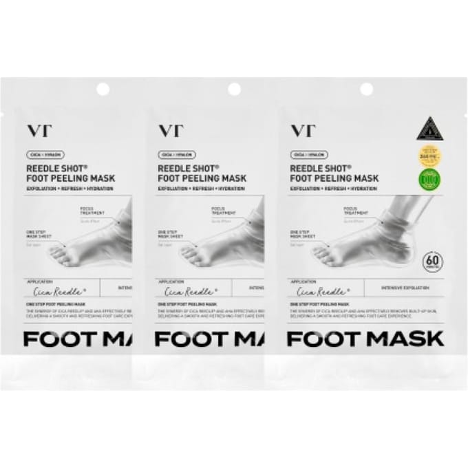 Vt Cosmetics [3 stuks] Vt Riddleshot Voet Peeling Masker NONE white