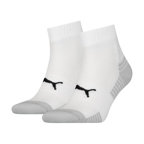 Puma Sport Cushioned Quarter (2-pack) - hoge enkelsokken - wit