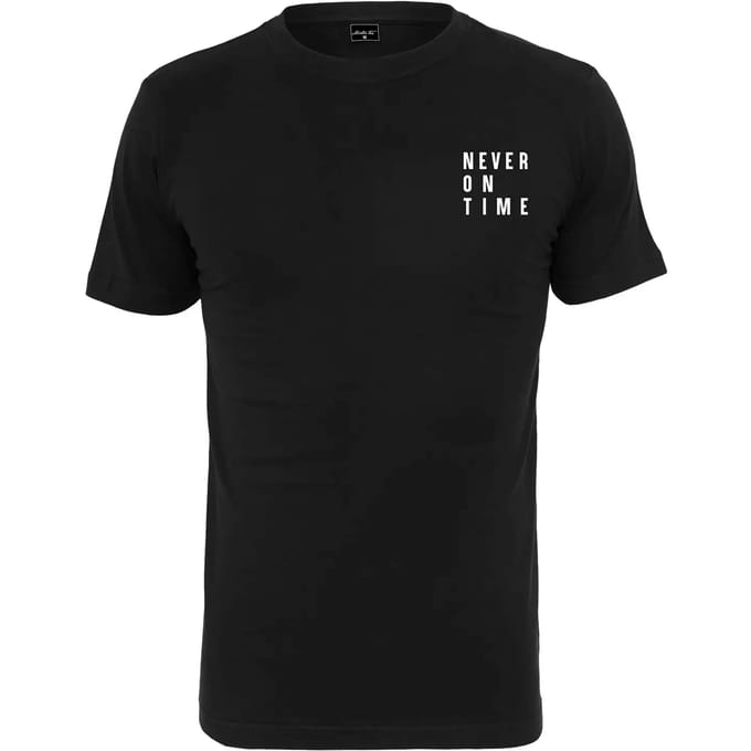 Urban Classics - Never On Time Dames T-shirt - S - Zwart
