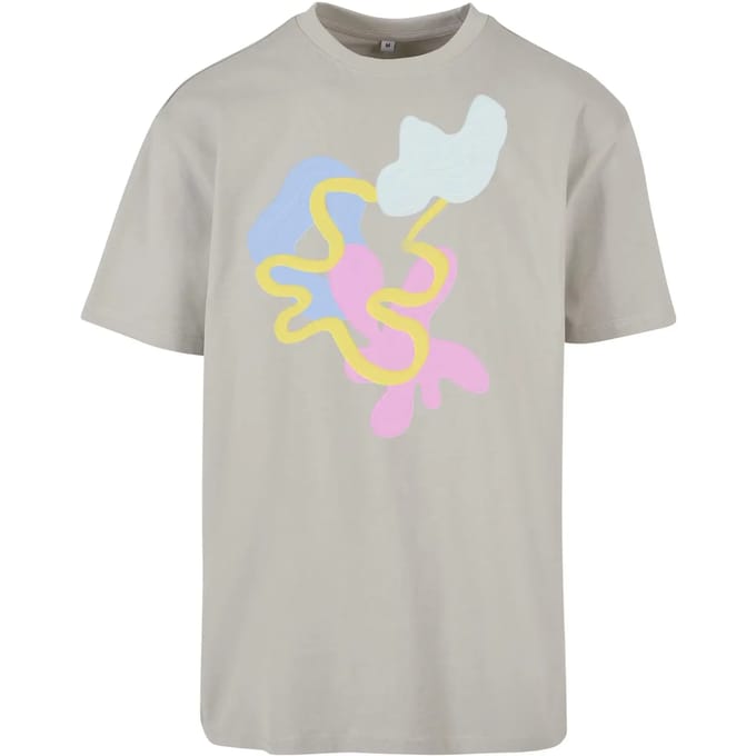 Mister Tee - Abstract Oversize Heren Tshirt - S - Grijs