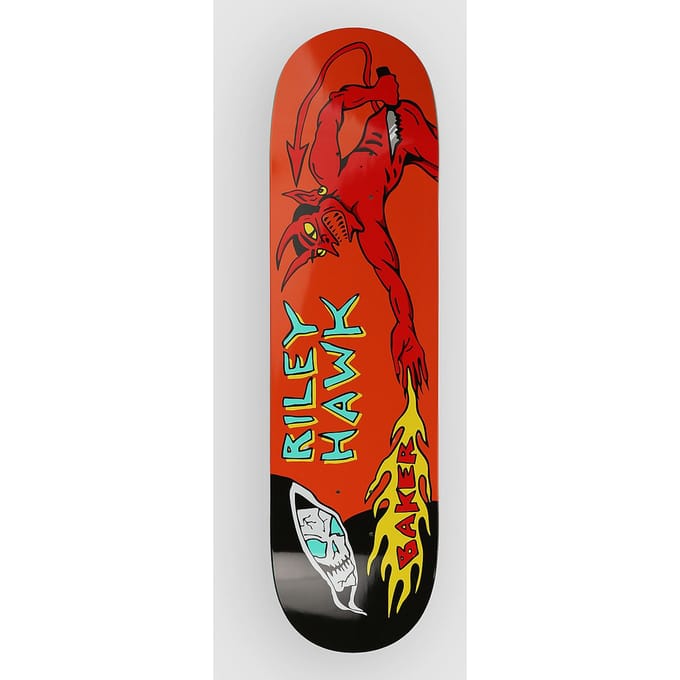 Baker Riley Hawk Evil Vs. Evil 8.5" Skateboard Deck oranje