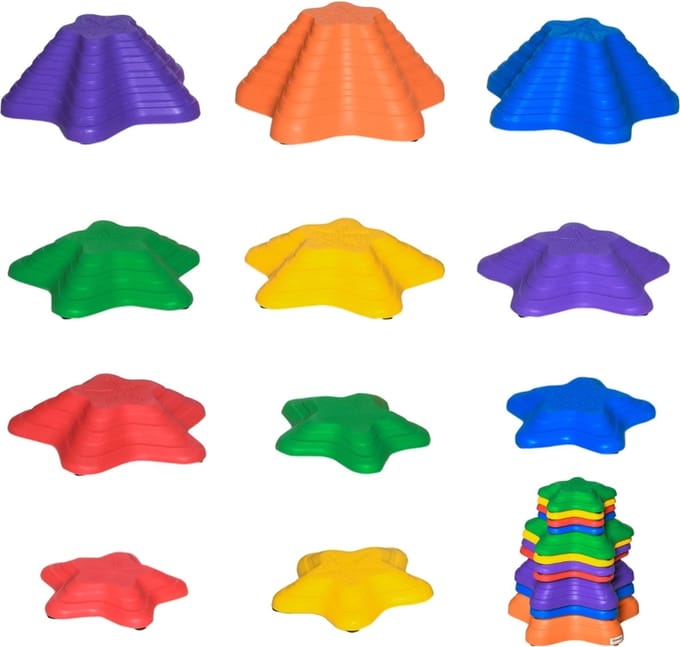 Balansstenen - Balansspel - Stapstenen speelgoed - Stapelstenen - Rivierstenen - Buitenspeelgoed - 11 stuks