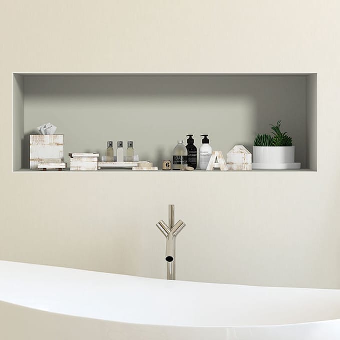 Badkamersticker met 3D-effect, 30 x 90 cm