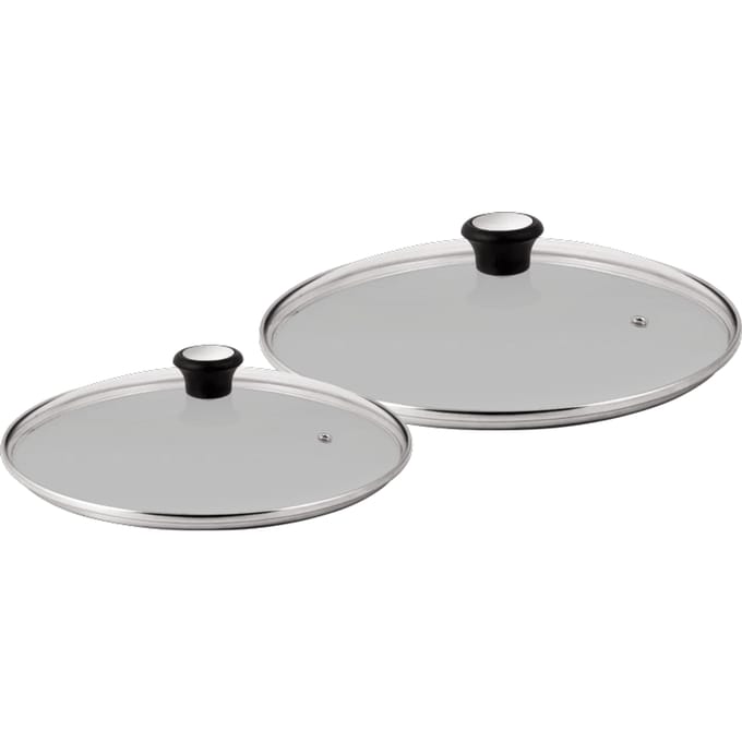 Tefal Glazen dekselset 24 cm + 28 cm