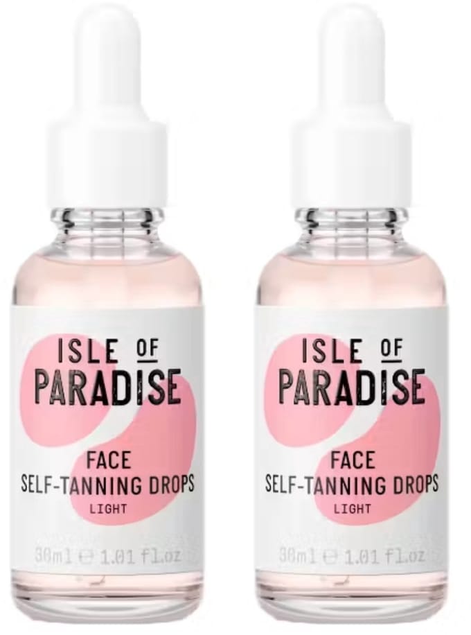 Isle of Paradise - 2 Flesjes - Light Self Tanning Drops Face 30 ml