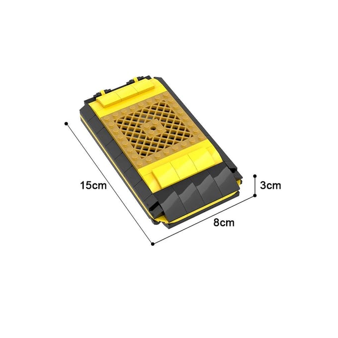 MOC Space Trek TOS Communicator Blokken Tricorder Bouwstenen yellow