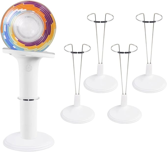 Poppen Standaard - Display Houder - Poppen Presenteren - Verstelbaar Ontwerp - 15.5 x 14.5 cm - Wit