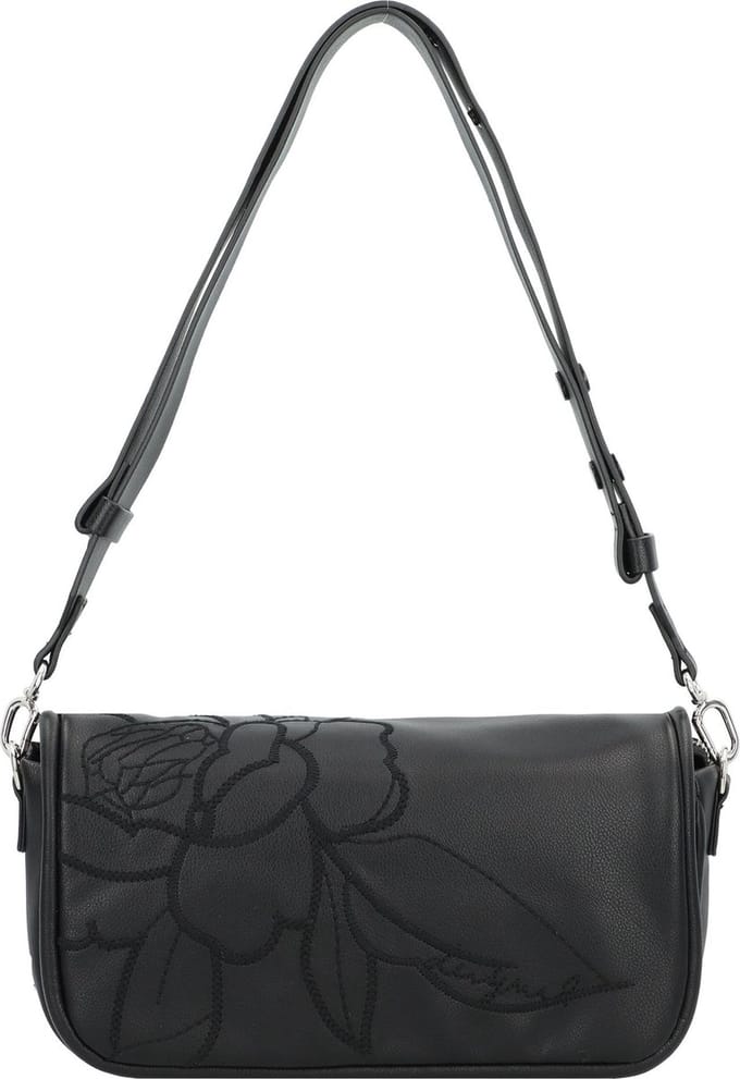 Desigual Schoudertas Keller Gales Long Shoulder Bag Black Zwart